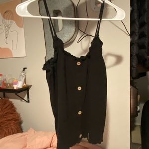 Black tank top